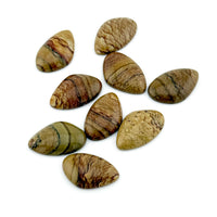 21x13 to 36x23mm Oregon Golden Desert Jasper Asymmetrical Teardrop Cabs