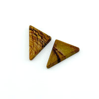 17x14mm Oregon Golden Desert Jasper Triangle Cabs
