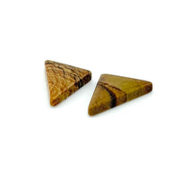 17x14mm Oregon Golden Desert Jasper Triangle Cabs