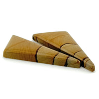 40x15mm Oregon Golden Desert Jasper Triangle Cabs