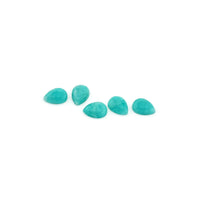 8x6 Amelia Teal Amazonite™ Pear Cabs