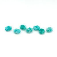 8x6mm to 16x12mm Amelia Teal Amazonite™ Hex Tablets™