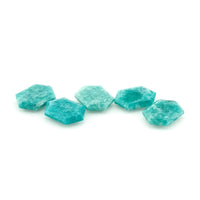 8x6mm to 16x12mm Amelia Teal Amazonite™ Hex Tablets™