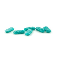 12x5mm Amelia Teal Amazonite™ Elongated Hex Tablets™