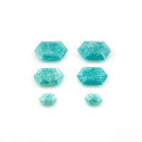 8x6mm to 16x12mm Amelia Teal Amazonite™ Hex Tablets™