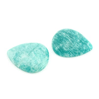 31x27mm Amelia Teal Amazonite™ Pear Cabs