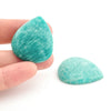 31x27mm Amelia Teal Amazonite™ Pear Cabs