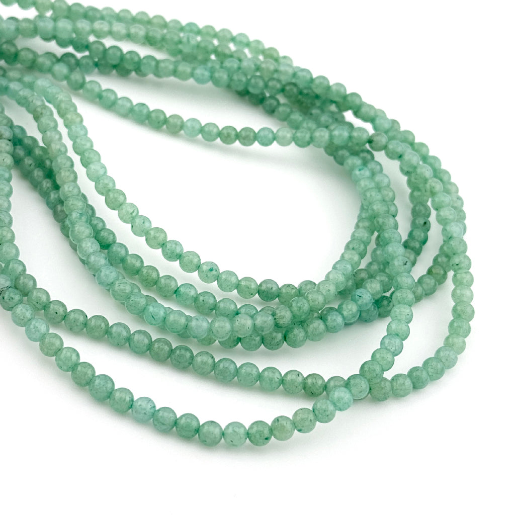 4mm Adventurine Round Bead Strands