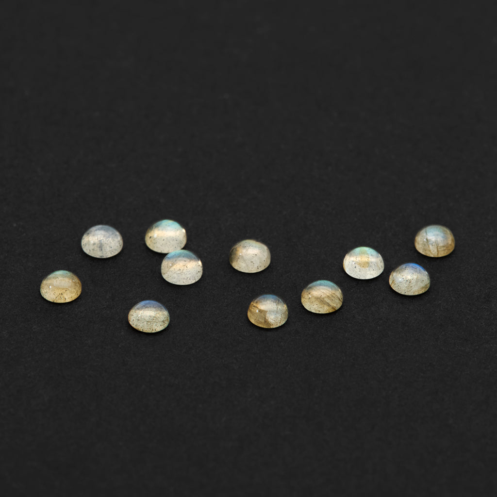 3 to 3.5mm Labradorite Round Cabs