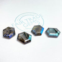 10x8 to 16x12mm Labradorite Hex Tablets™