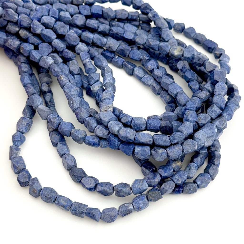 Dumortierite Polished Baroque Bead Strands