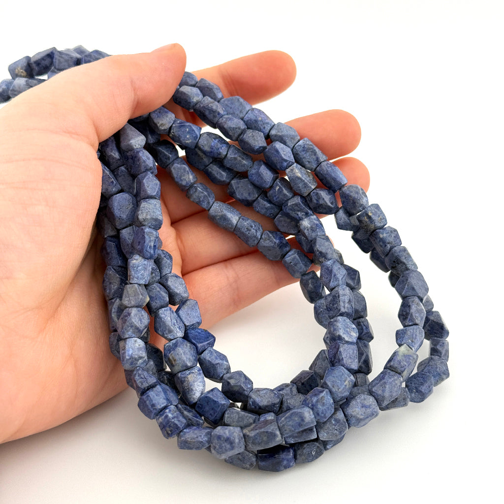 Dumortierite Polished Baroque Bead Strands