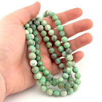 6 to 8mm Utah Veriscite Round Bead Strands