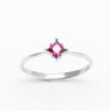 Customizable 3.5mm Princess Cut Organics Ring No. 9450