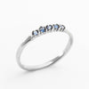 Customizable 2mm Round Five Stone Stackers Ring No. 9800