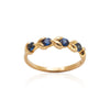 Customizable 3mm Round Four Stone Stackers Ring No. 9874