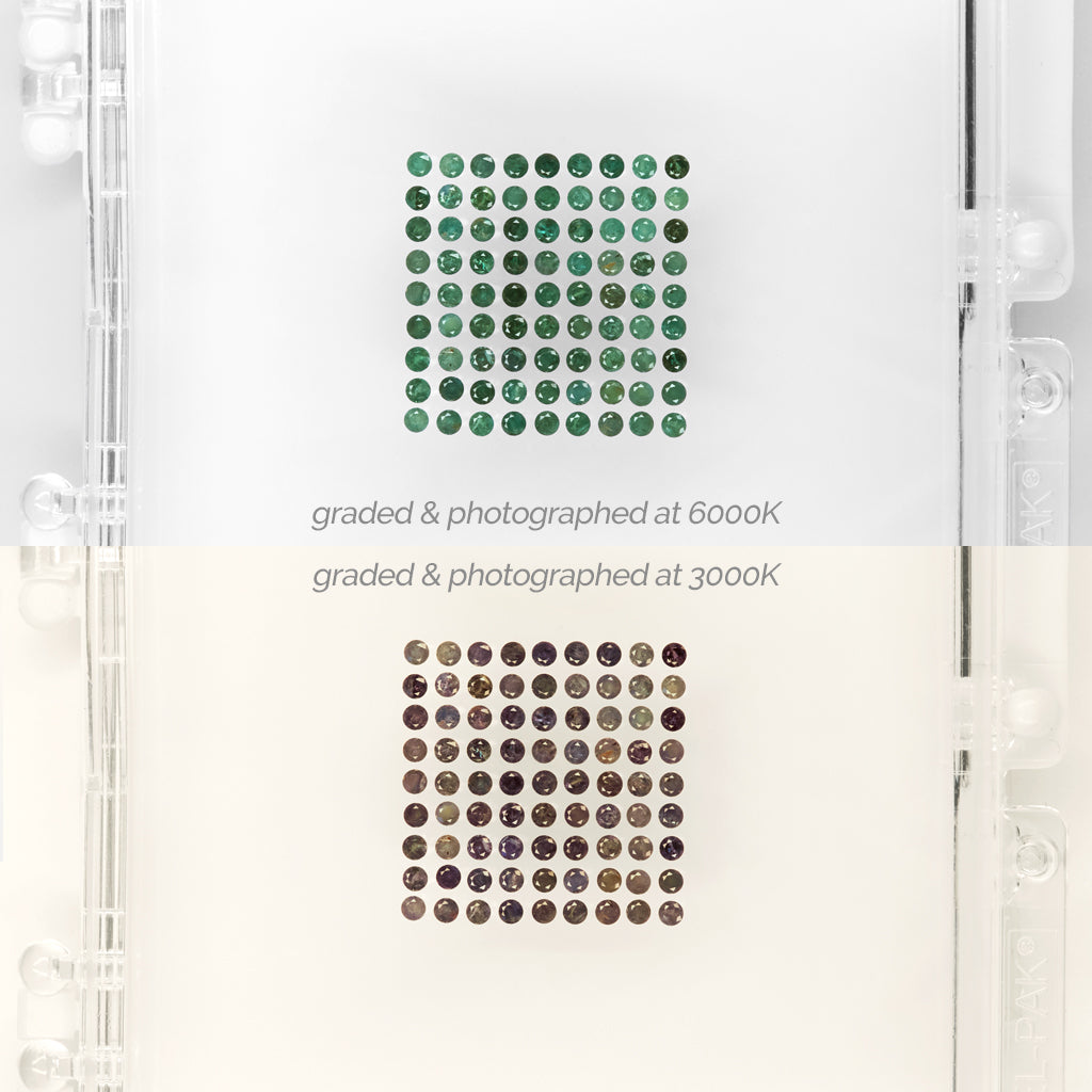 1 to 2mm AA Dark Brazilian Alexandrite Rounds