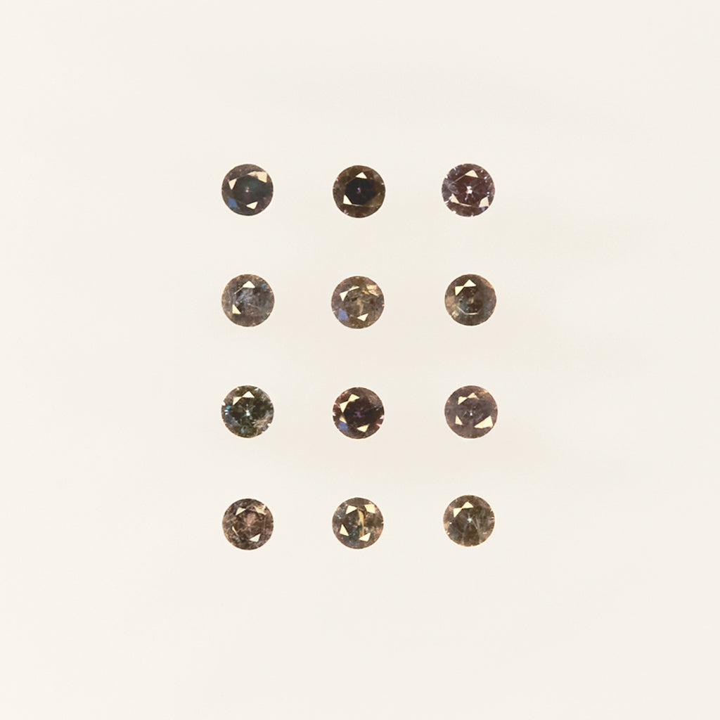 1 to 2mm AAA Dark Brazilian Alexandrite Rounds