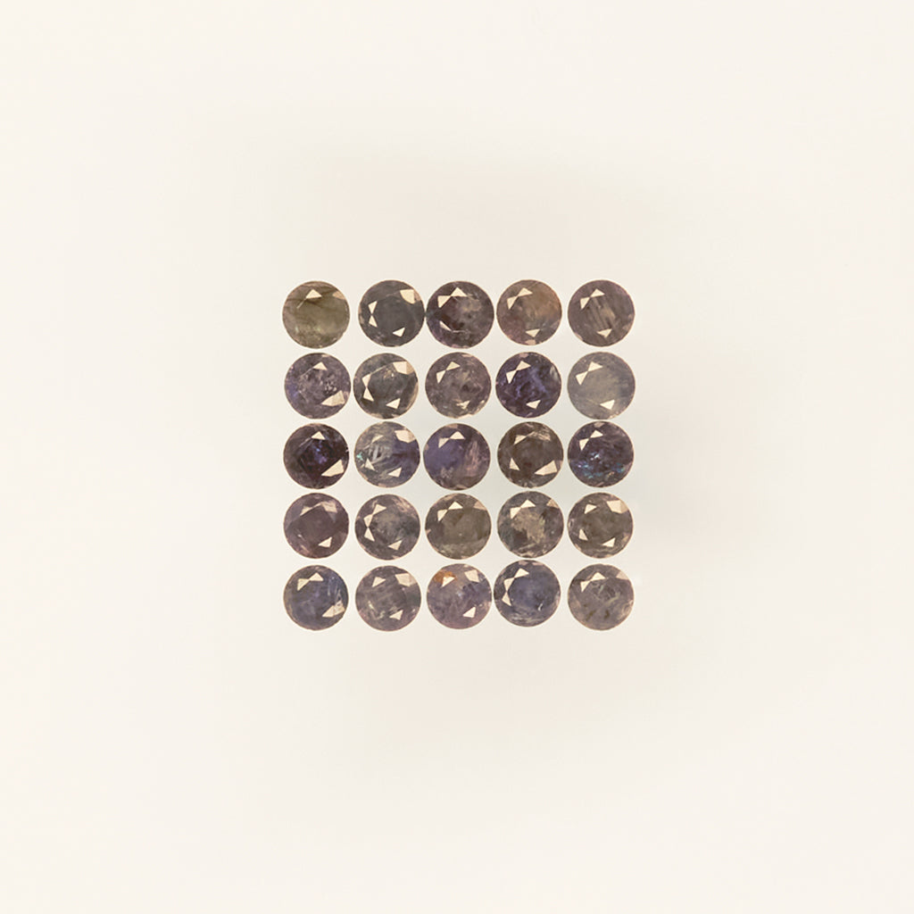 1 to 2mm AA Dark Brazilian Alexandrite Rounds