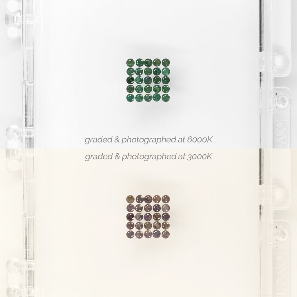 1 to 2mm AA Dark Brazilian Alexandrite Rounds