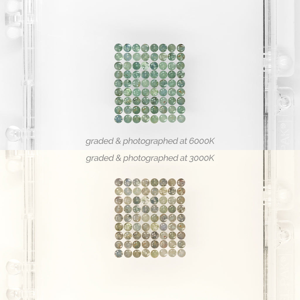 1 to 2mm AA Light Brazilian Alexandrite Rounds