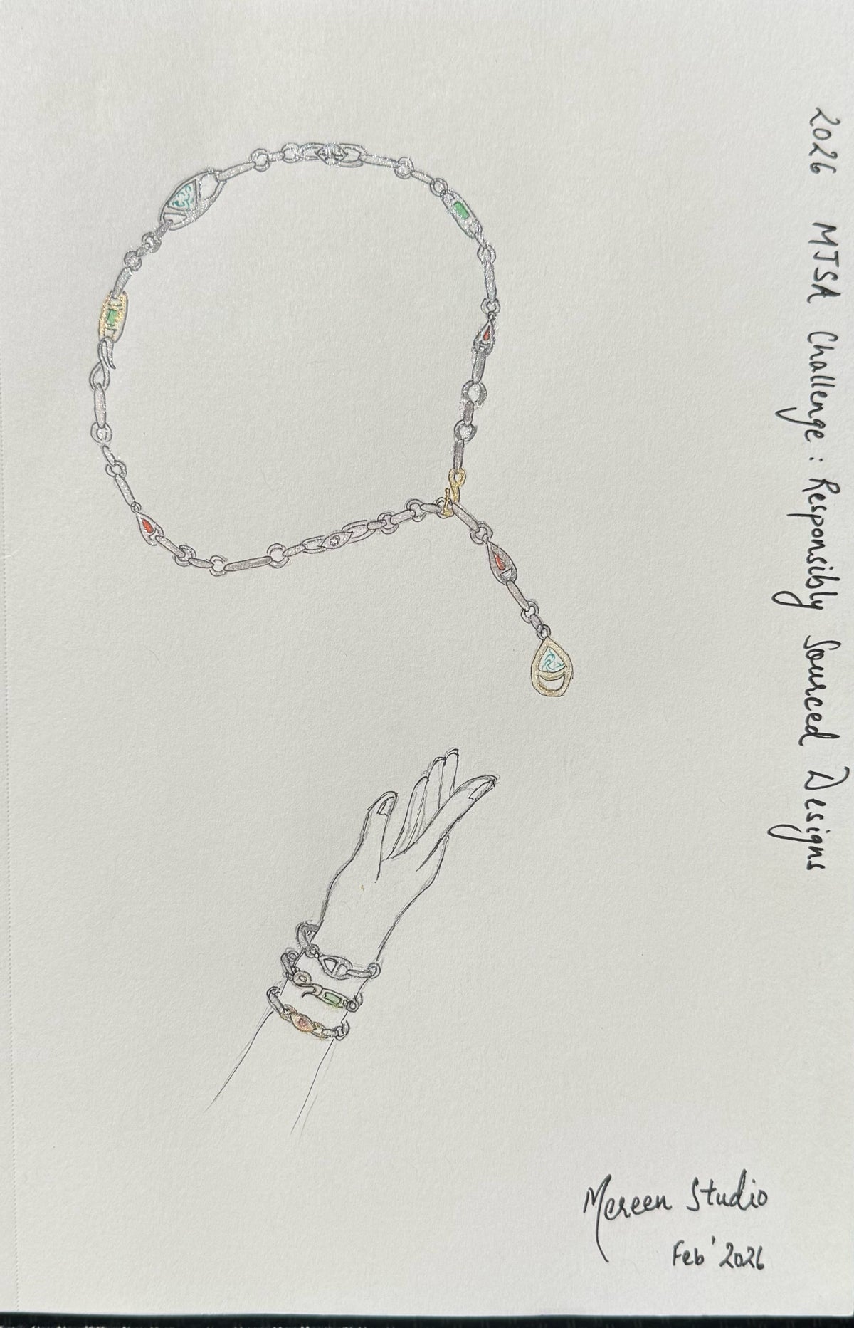Raffle Convertible Bracelet Set - Ambreen Tyeb-Daud