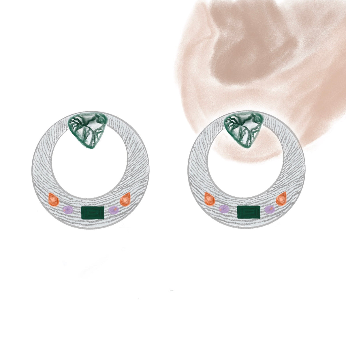 Raffle Earrings - Anna Nearburg