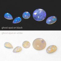 2 to 3.5mm Lightning Ridge Ghost Opal™ Round Cabs