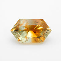 5.27ct Bi-Color Montana Sapphire Elongated Hexagon