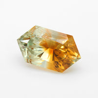 5.27ct Bi-Color Montana Sapphire Elongated Hexagon