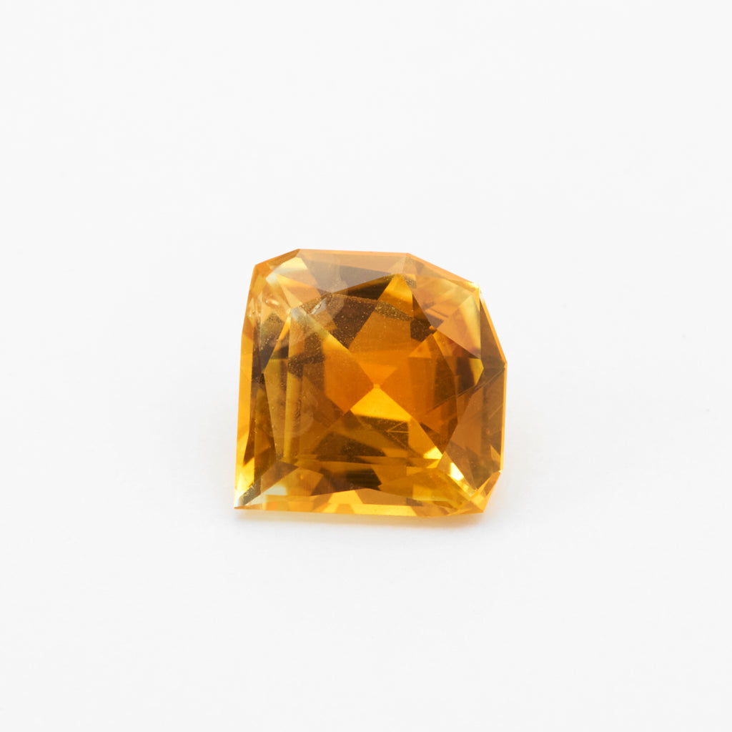 1.68ct Orange Montana Sapphire Fancy Shield