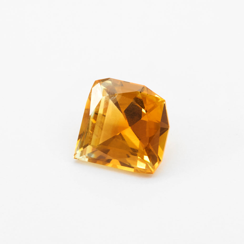 1.68ct Orange Montana Sapphire Fancy Shield