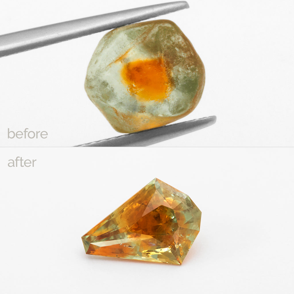 2.76ct Bi-Color Montana Sapphire Fancy Kite