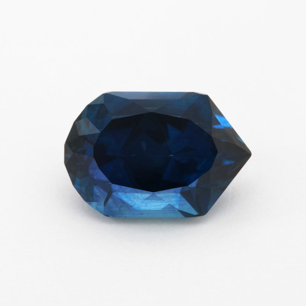 3.73ct Blue Montana Sapphire Freeform Capsule