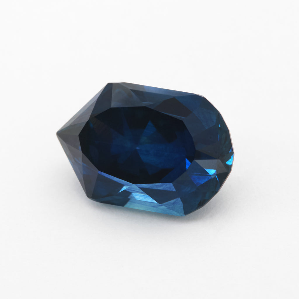3.73ct Blue Montana Sapphire Freeform Capsule