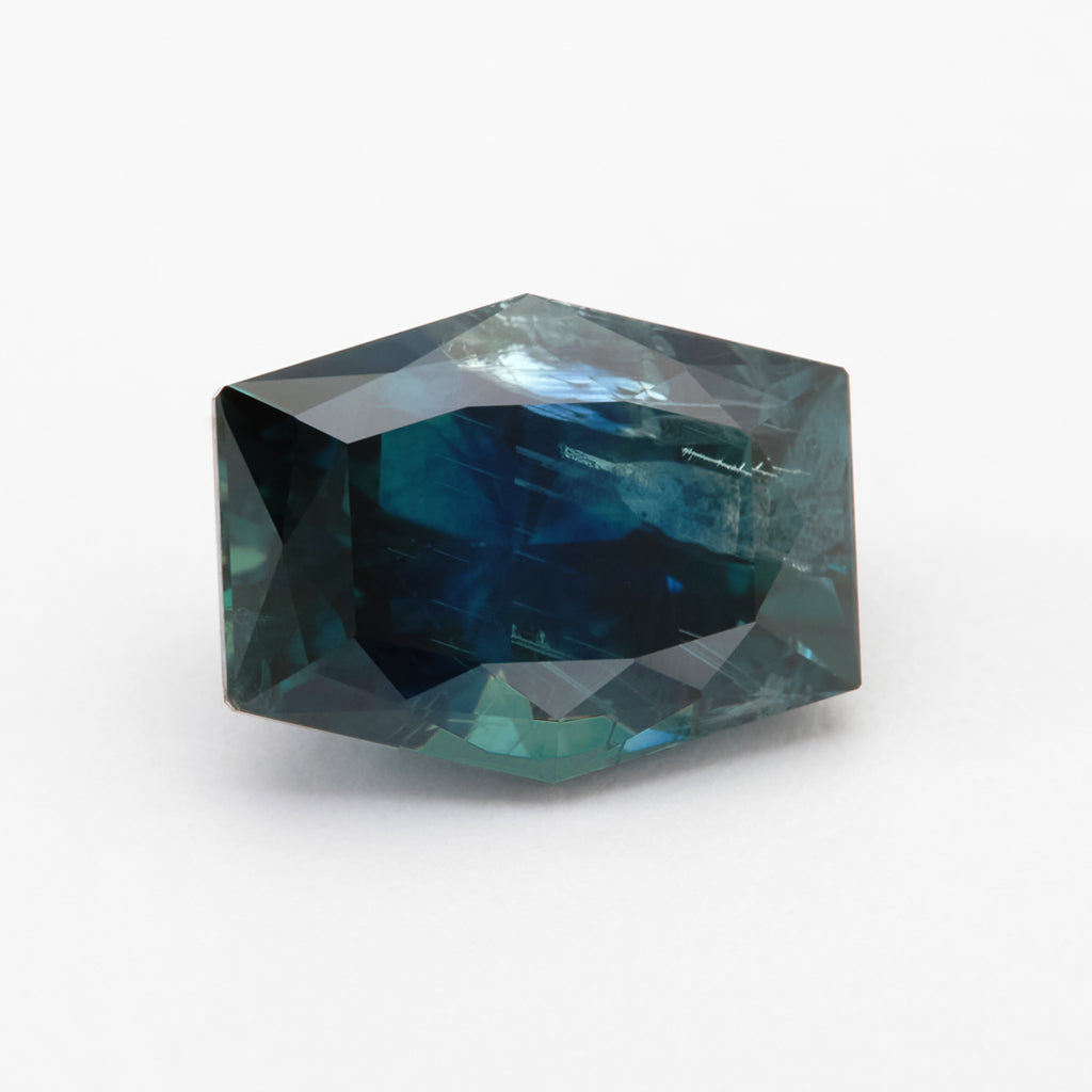 4.43ct Teal Montana Sapphire Freeform