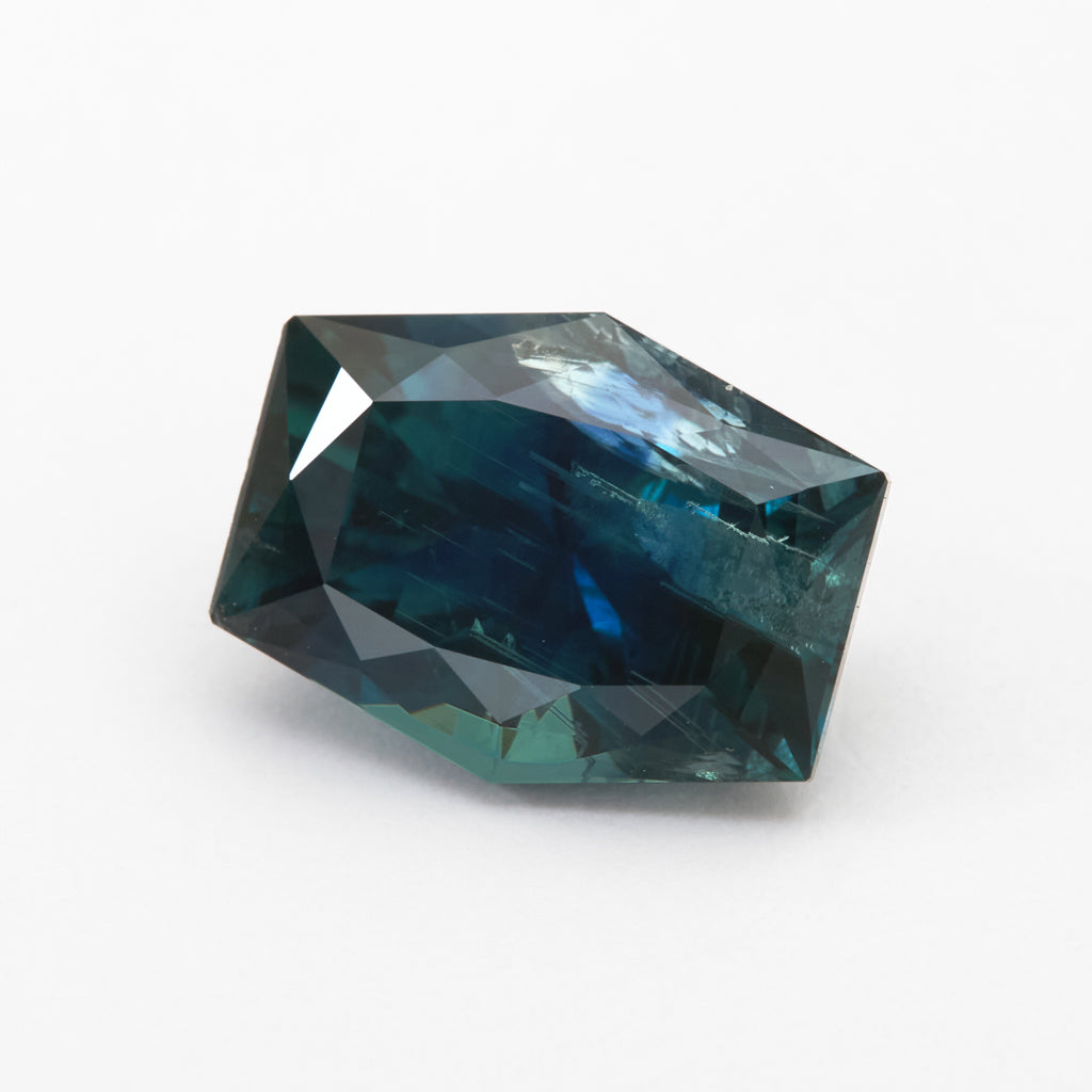 4.43ct Teal Montana Sapphire Freeform