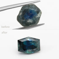4.43ct Teal Montana Sapphire Freeform