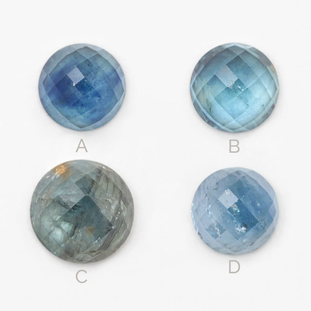 1 to 2.5ct One-of-a-Kind Montana Sapphire Rose Cut Rounds