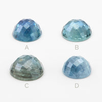 1 to 2.5ct One-of-a-Kind Montana Sapphire Rose Cut Rounds