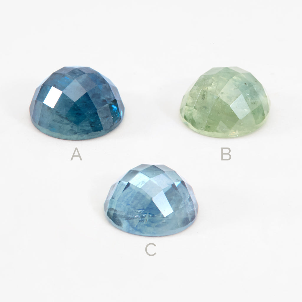 1.5 to 2ct One-of-a-Kind Montana Sapphire Rose Cut Rounds