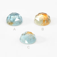 1 to 2ct One-of-a-Kind Montana Sapphire Rose Cut Rounds