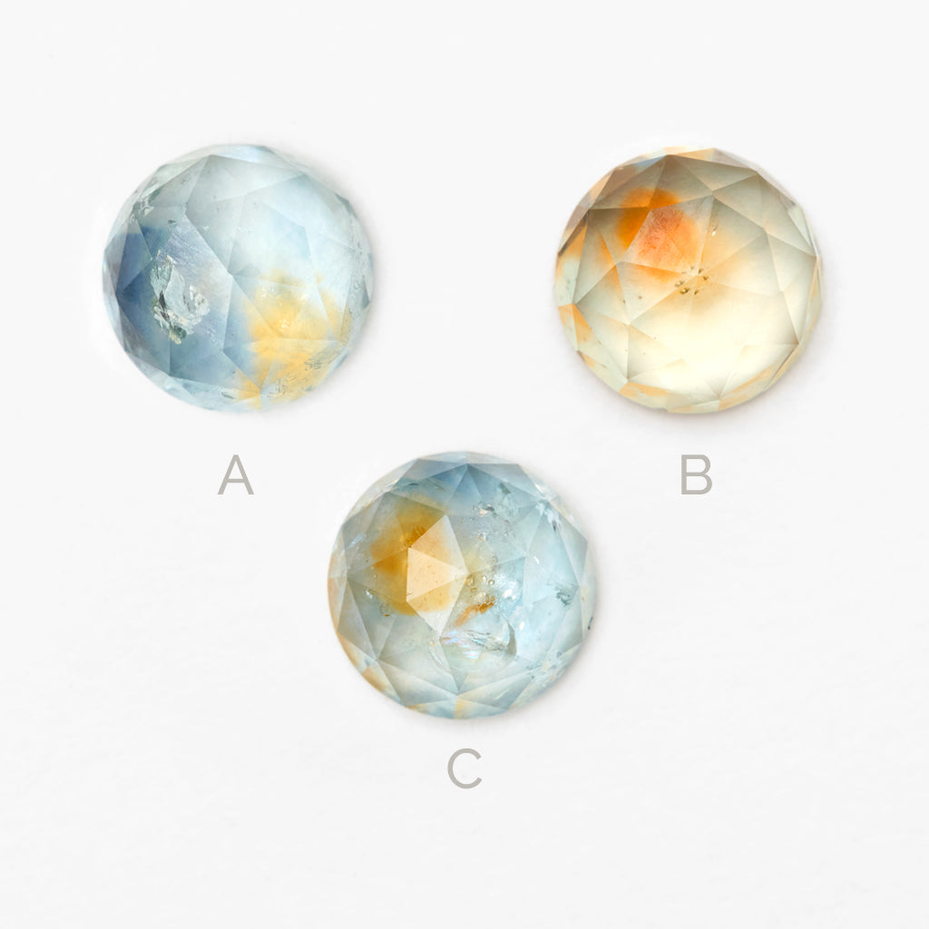 1 to 2ct One-of-a-Kind Montana Sapphire Rose Cut Rounds