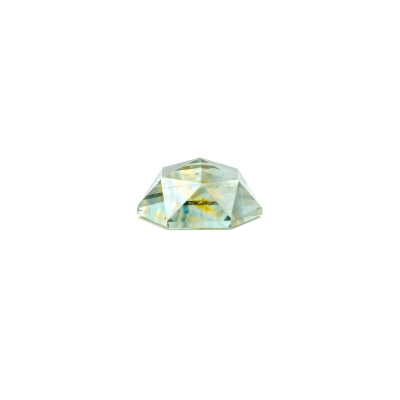 1.18ct Bi-Color Montana Sapphire Rose Cut Hexagon