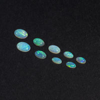 5x3 to 9x7mm Lightning Ridge Crystal Opal Ovals – Green Play of Color