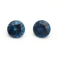 4 to 5.5mm Dark Blue Montana Sapphire Rounds