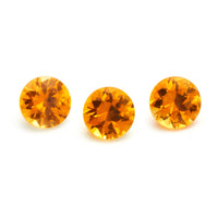 4 to 5.5mm Dark Orange Montana Sapphire Rounds