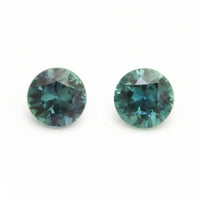 4 to 5.5mm Dark Teal Montana Sapphire Rounds