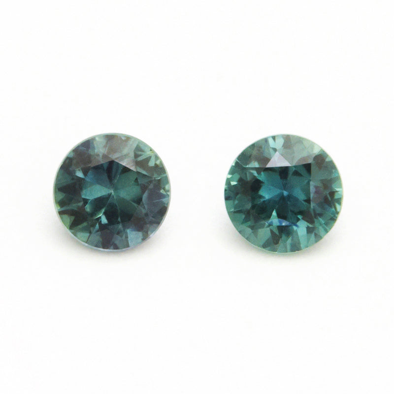 4 to 5.5mm Dark Teal Montana Sapphire Rounds