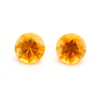 4 to 5.5mm Medium Orange Montana Sapphire Rounds